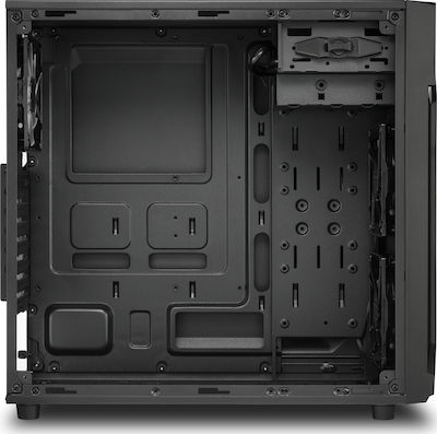 Sharkoon VG6-W Gaming Midi Tower Κουτί Υπολογιστή με Πλαϊνό Παράθυρο Κόκκινο
