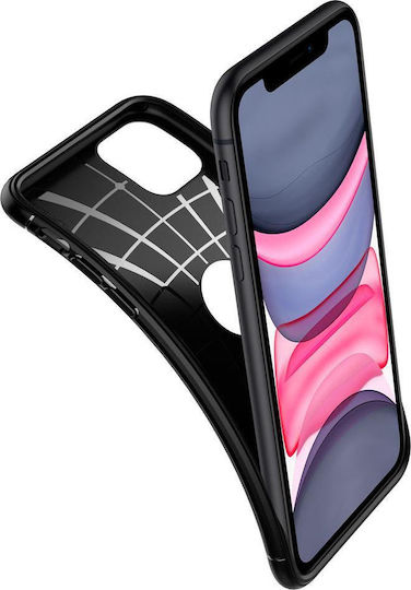 Spigen Rugged Armor Back Cover Σιλικόνης 2mm Μαύρο (iPhone 11)