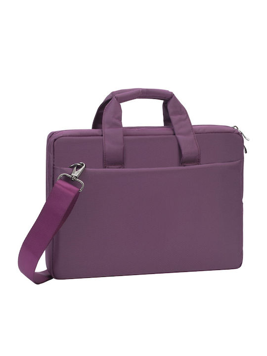 Rivacase Central 8221 Tasche Schulter / Handheld für Laptop 13.3" in Lila Farbe