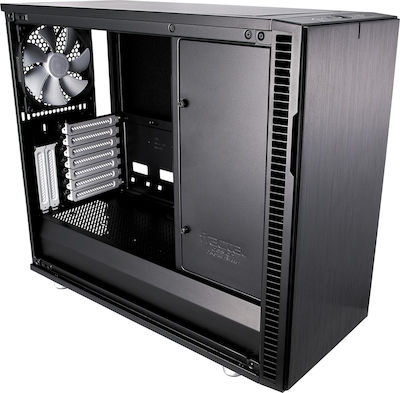 Fractal Design Define R6 Tempered Glass Midi Tower Computer Case with Window Panel Black