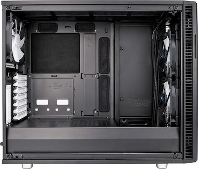 Fractal Design Define R6 Tempered Glass Midi Tower Κουτί Υπολογιστή με Πλαϊνό Παράθυρο Μαύρο