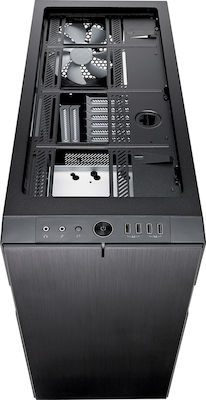 Fractal Design Define R6 Tempered Glass Midi Tower Κουτί Υπολογιστή με Πλαϊνό Παράθυρο Μαύρο