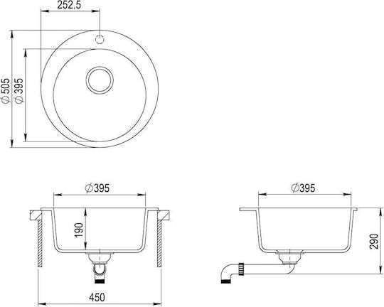vidaXL 142957 Ένθετος από Συνθετικό Γρανίτη Μ50.5xΠ50.5cm Grey vidaXL 142957 Ένθετος από Συνθετικό Γρανίτη Μ50.5xΠ50.5cm Grey