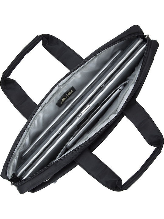 Rivacase Tiergarten 8630 Αδιάβροχη Τσάντα Ώμου / Χειρός για Laptop 15.6" σε Μαύρο χρώμα