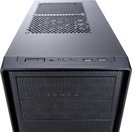 Fractal Design Focus G Геймърско Midi Tower Компютърна Кутия с Страничен Прозорец Черен