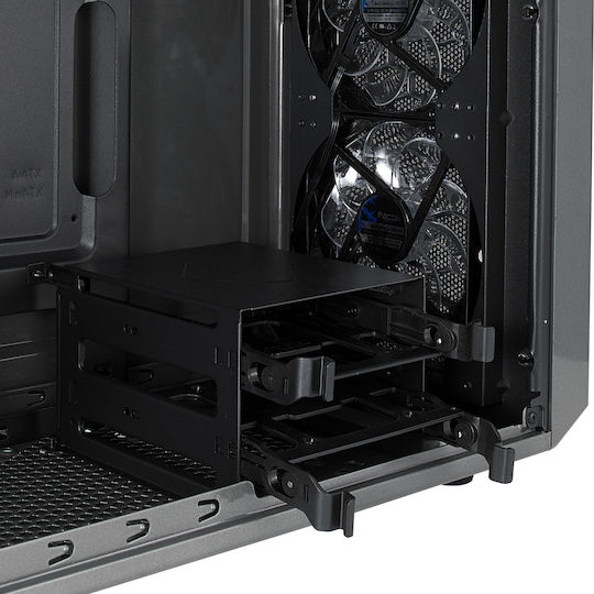 Fractal Design Focus G Геймърско Midi Tower Компютърна Кутия с Страничен Прозорец Черен