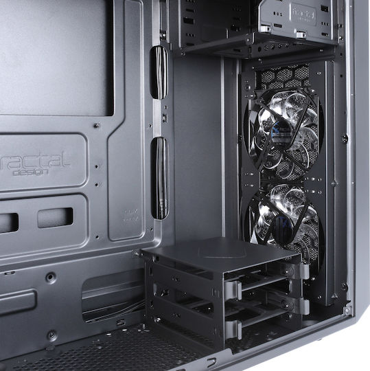 Fractal Design Focus G Геймърско Midi Tower Компютърна Кутия с Страничен Прозорец Черен