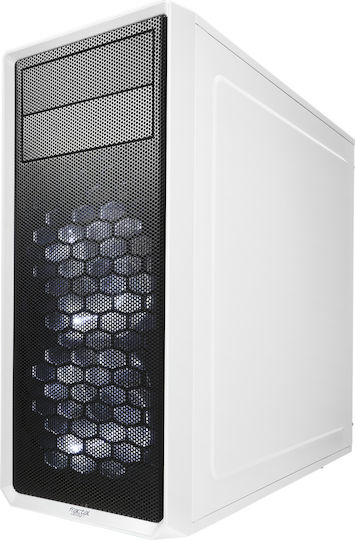 Fractal Design Focus G Midi Tower Κουτί Υπολογιστή με Πλαϊνό Παράθυρο Λευκό
