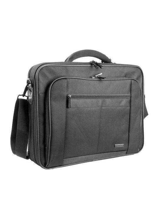 Natec Boxer Αδιάβροχη Τσάντα Ώμου / Χειρός για Laptop 15.6" σε Μαύρο χρώμα