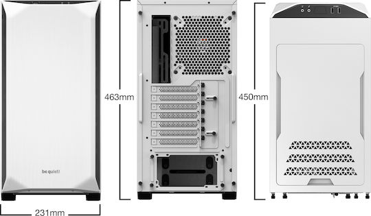 Be Quiet Pure Base 500 Midi Tower Компютърна Кутия Бяла