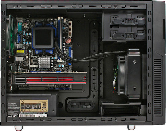 Nanoxia Deep Silence 4 Mini Tower Κουτί Υπολογιστή Dark Black