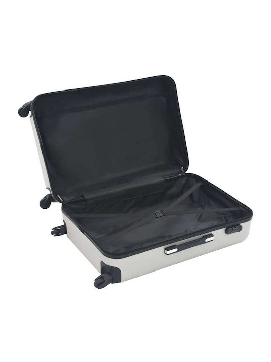 vidaXL vidaXL Hartkoffer Silber Maximale Höhe 78cm mit 4 Räder Set 3 Stück