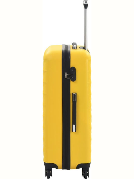 vidaXL Valize De Călătorie Tough Galbene De Înălțime Maximă 76cm Cu 4 Roți Set 3 Buc