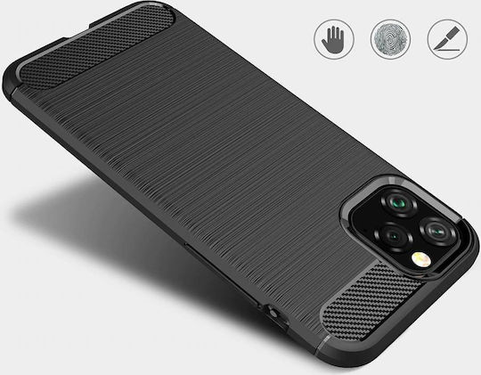 Hurtel Back Cover Σιλικόνης Μαύρο (iPhone 11)