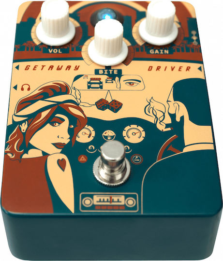 Orange Getaway Driver Pedale Wirkung Overdrive E-Gitarre