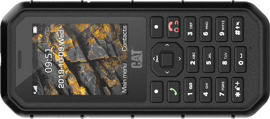 CAT B26 Dual SIM Resistant Mobile Phone with Buttons Black