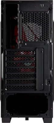 Corsair Carbide Spec-04 Midi Tower Κουτί Υπολογιστή με Πλαϊνό Παράθυρο Black/Red