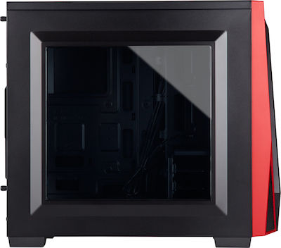 Corsair Carbide Spec-04 Midi Tower Κουτί Υπολογιστή με Πλαϊνό Παράθυρο Black/Red