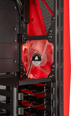 Corsair Carbide Spec-04 Midi Tower Κουτί Υπολογιστή με Πλαϊνό Παράθυρο Black/Red