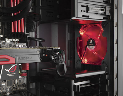 Corsair Carbide Spec-01 Gaming Midi Tower Κουτί Υπολογιστή με Πλαϊνό Παράθυρο Red LED