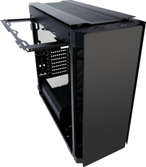 Corsair Obsidian Series 500D RGB SE Premium Геймърско бюро Midi Tower Компютърна кутия със страничен прозорец Черен