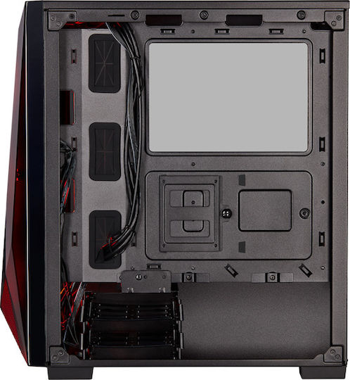 Corsair Carbide Spec Delta RGB Gaming Midi Tower Κουτί Υπολογιστή με Πλαϊνό Παράθυρο Μαύρο