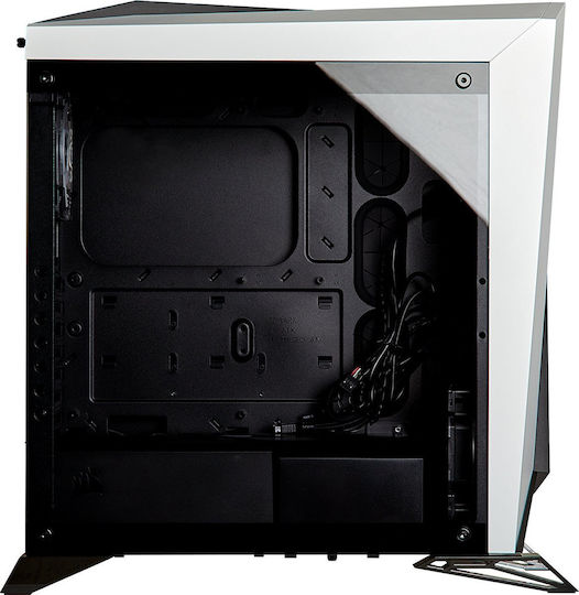 Corsair Carbide Series Spec-Omega RGB Tempered Glass Gaming Midi Tower Κουτί Υπολογιστή με Πλαϊνό Παράθυρο Λευκό