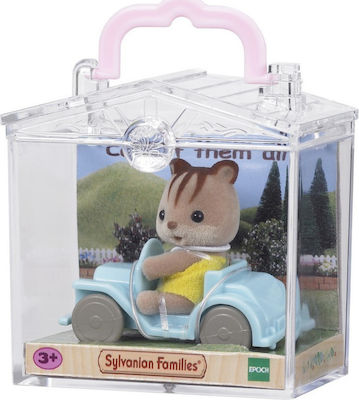 Epoch Toys Miniature Toy Squirrel On Car Sylvanian Families for 3+ Years (Various Designs/Assortments of Designs) 1pc