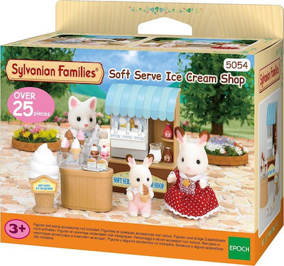 Epoch Toys Miniature Toy Soft Serve Ice Cream Shop Sylvanian Families for 3+ Years 13cm. (Various Designs/Assortments of Designs) 1pc