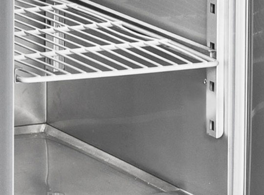Cool Head Английски превод: Stainless Steel Refrigerator Counter Пица 330лт with Drawer and Cooling Machine 0/+8°C L140xW70xH102см CRM 93A