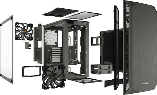 Be Quiet Pure Base 500 Gaming Midi Tower Computer Case with Gray Side Window