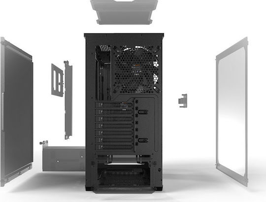 Be Quiet Pure Base 500 Gaming Midi Tower Κουτί Υπολογιστή με Πλαϊνό Παράθυρο Μαύρο