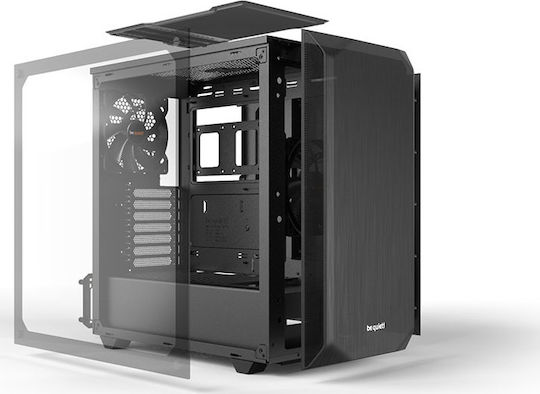 Be Quiet Pure Base 500 Gaming Midi Tower Κουτί Υπολογιστή με Πλαϊνό Παράθυρο Μαύρο