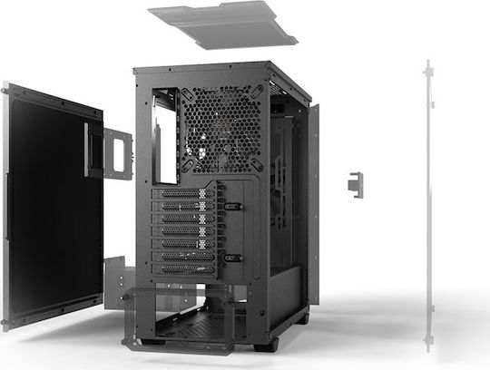 Be Quiet Pure Base 500 Gaming Midi Tower Κουτί Υπολογιστή με Πλαϊνό Παράθυρο Μαύρο