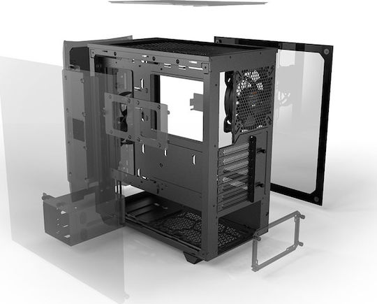 Be Quiet Pure Base 500 Gaming Midi Tower Κουτί Υπολογιστή με Πλαϊνό Παράθυρο Μαύρο