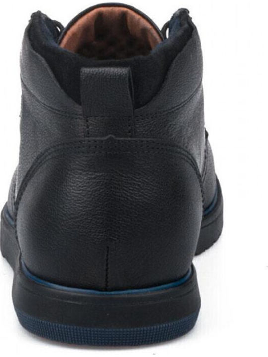 Leather Black Men's Boots Anatomical