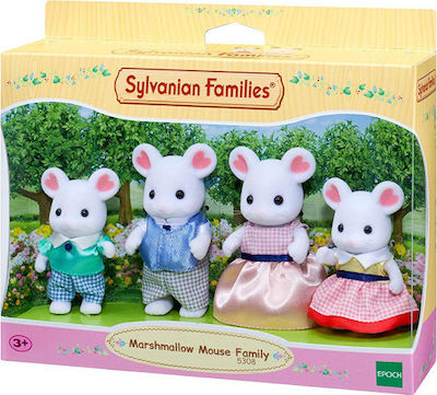 Epoch Toys Miniature Toy Marshmallow Mouse Family Sylvanian Families for 3+ Years (Various Designs/Assortments of Designs) 1pc