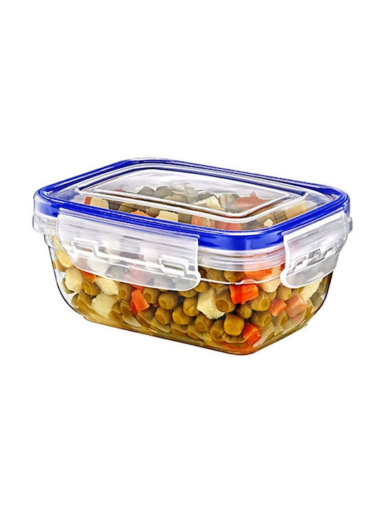 Dassimpo Lunch Box Plastic Μπλε Suitable for for Lid for Microwave Oven 2400ml 1pcs