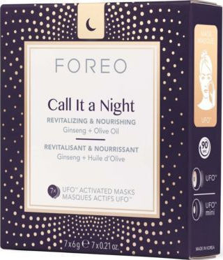 Foreo Call It A Night Μάσκα Ομορφιάς Προσώπου Νύχτας για Αναζωογόνηση 7τμχ