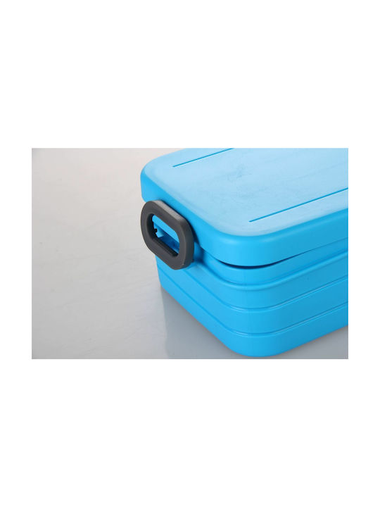 Veltihome Lunch Box Plastic Μπλε Suitable for for Lid for Microwave Oven 920ml 1pcs