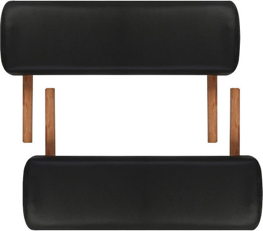 vidaXL Bett Massage und Physiotherapie Schwarz aus Holz 186x68cm. 2 Positionen
