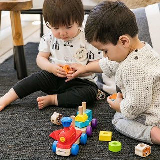 Hape Vehicle Explorer Train made of Wood for 18++ Months