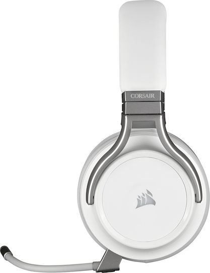 Corsair Virtuoso RGB Wireless Over Ear Gaming Headset με σύνδεση USB Λευκό