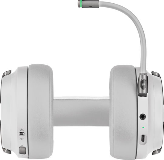 Corsair Virtuoso RGB Wireless Over Ear Gaming Headset με σύνδεση USB Λευκό