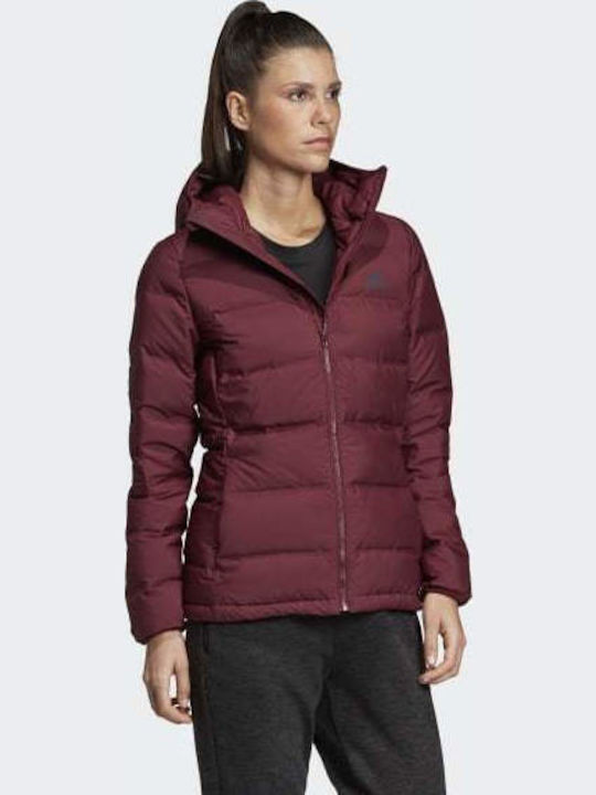 adidas Helionic Down Μπουφάν Puffer Μπορντό