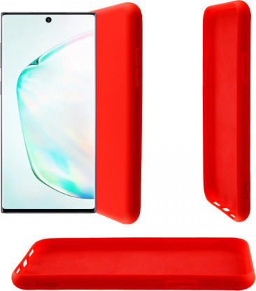 Lime Umschlag Rückseite Silikon Rot (Galaxy Note 10+)