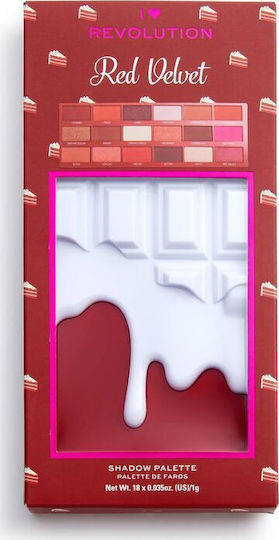 Revolution Beauty I Heart Chocolate Lidschattenpalette in fester Form Red Velvet 18gr