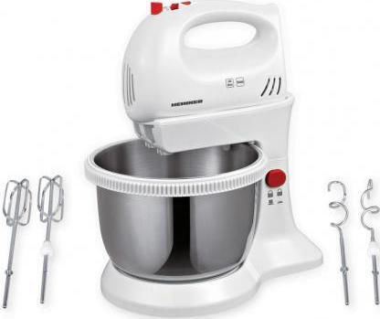 Heinner Μίξερ με Inox Κάδο 3.4lt Λευκό 300W