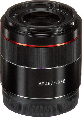 Samyang Full Frame Φωτογραφικός Φακός AF 45mm f/1.8 FE Wide Angle για Sony E Mount Μαύρος