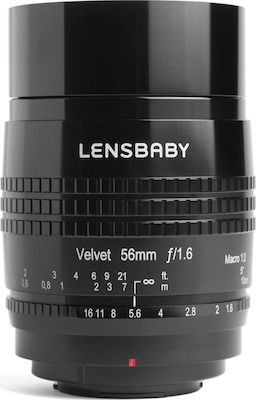 Lensbaby Velvet 56 (Nikon Z) Black - Skroutz.gr